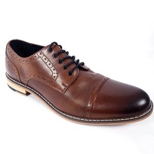 Bar III Mens Shoes Brogues Brown 10.5 M Leather